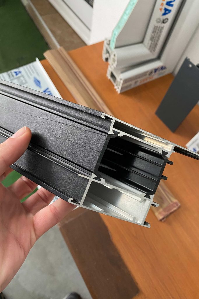 PROFIL TAMPLARIE ALUMINIU TB055 CU BARIERA TERMICA